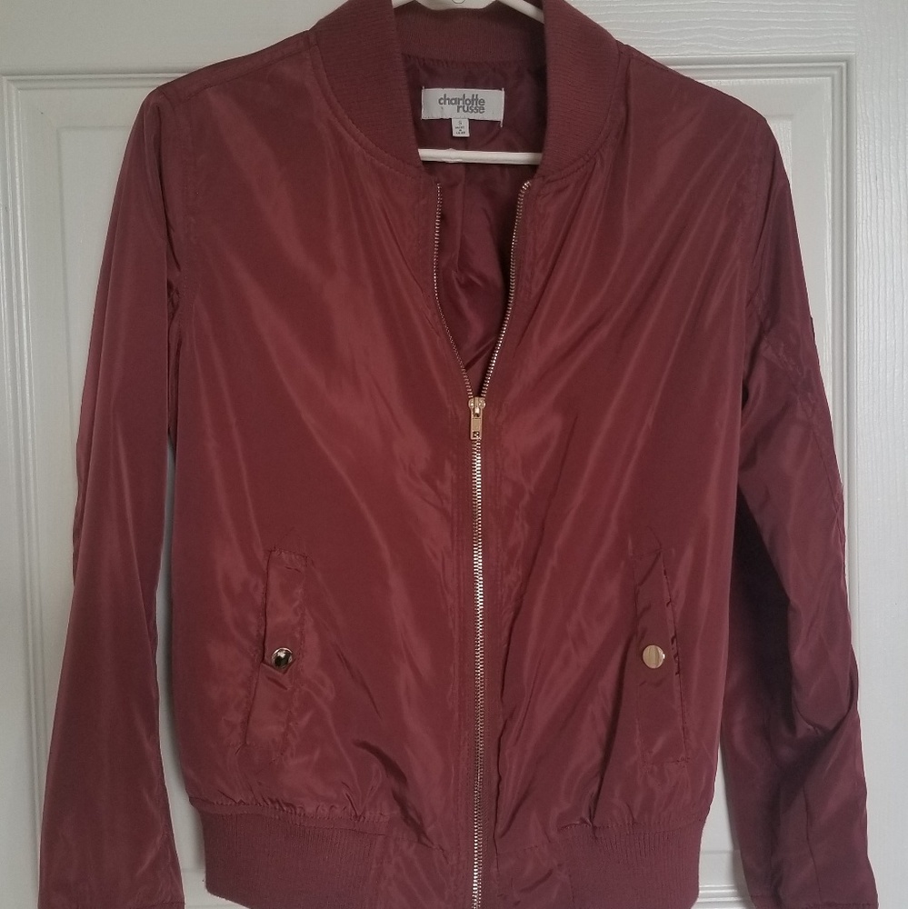 Rose colored bomber